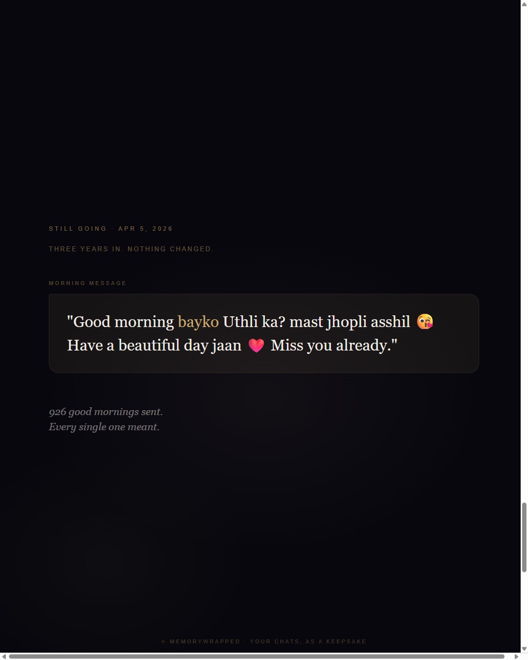 Morning messages